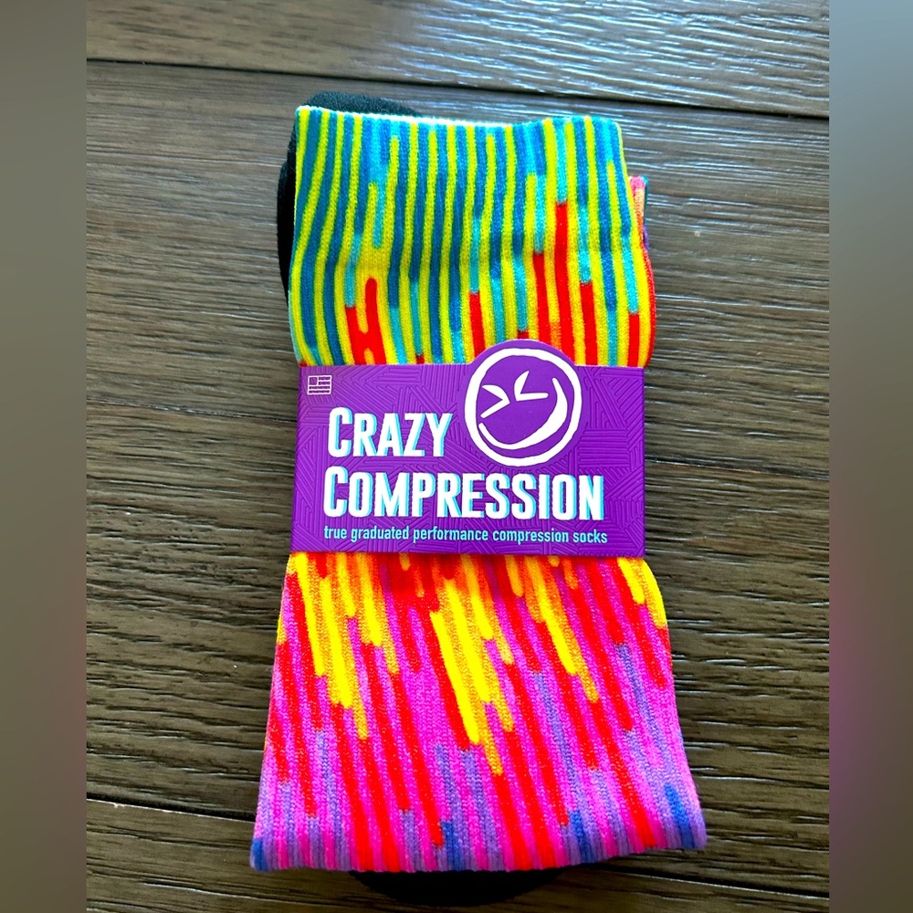 NEW Crazy Compression Socks L/XL
